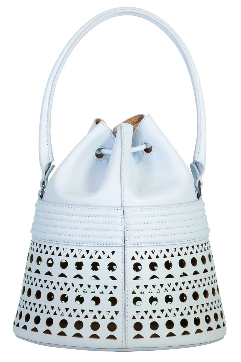 Corset Bucket Bag - Bleu