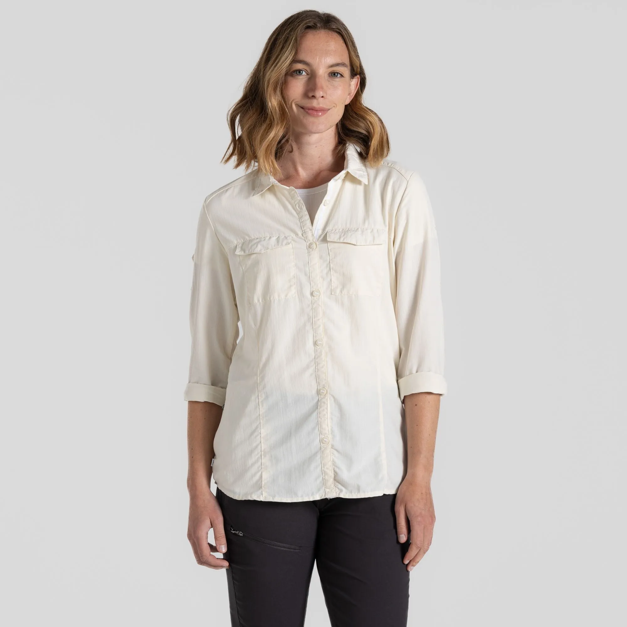 Craghoppers Women&#x27;s Nosilife Adventure Long Sleeved Shirt III Seasalt | Buy Craghoppers Women&#x27;s Nosilife Adventure Long Sleeved Shirt III Seasalt here | Outnorth