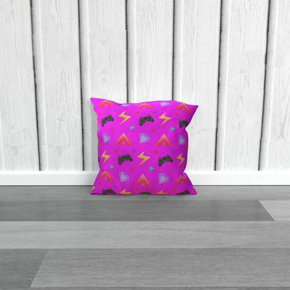 Cushion - Gamers Play Pink