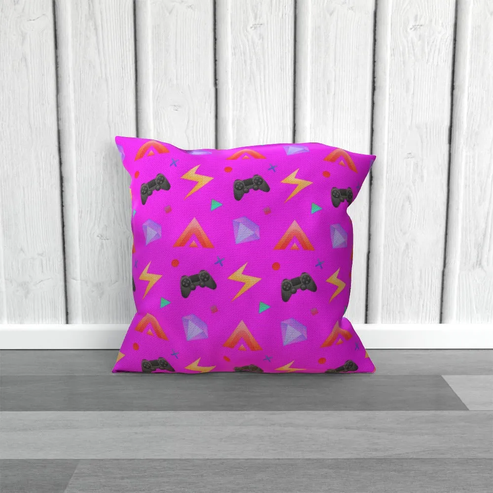 Cushion - Gamers Play Pink