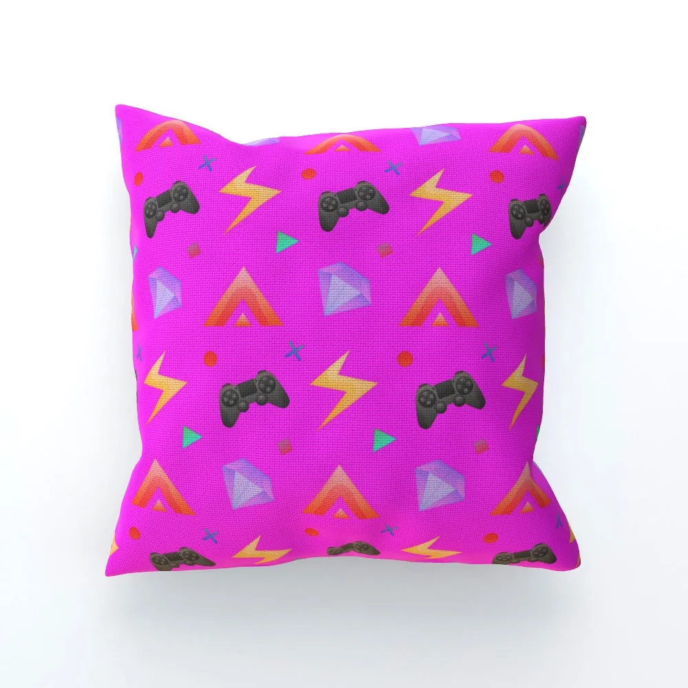 Cushion - Gamers Play Pink