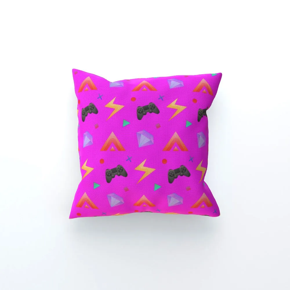 Cushion - Gamers Play Pink