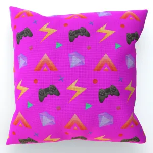 Cushion - Gamers Play Pink