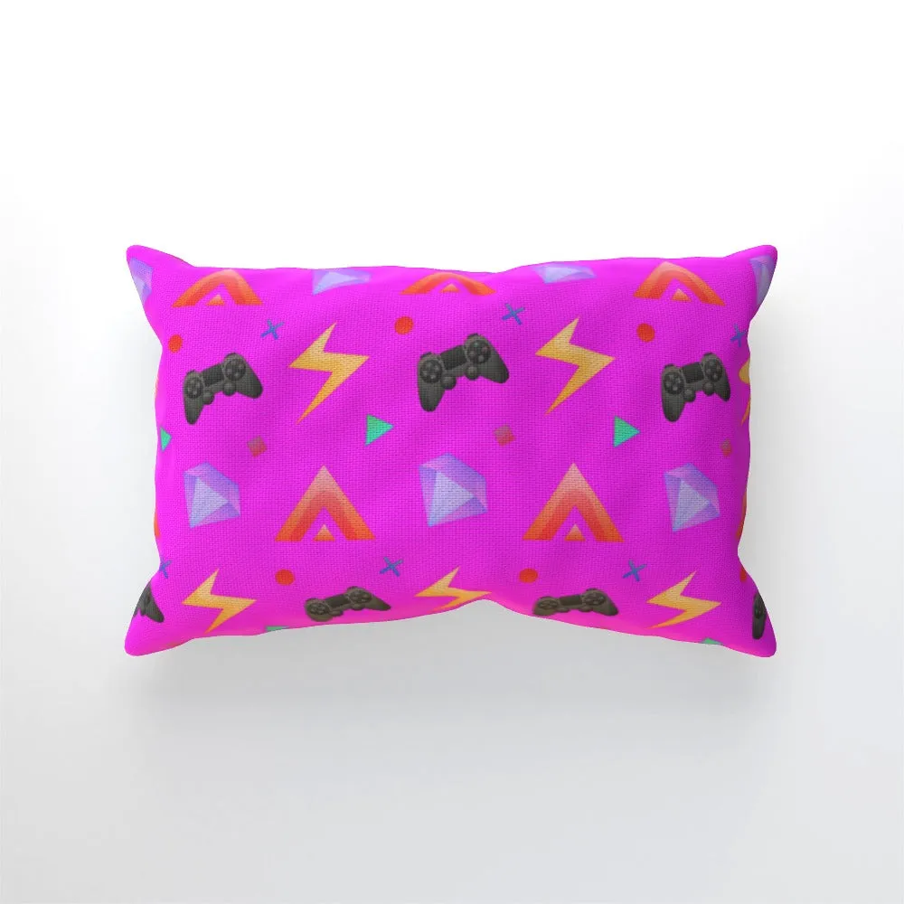 Cushion - Gamers Play Pink