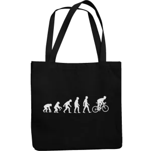 Cycling Evolution Canvas Tote Shopping Bag