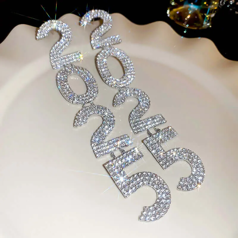 Diamond-embedded 2025 Exquisite High-grade Earrings