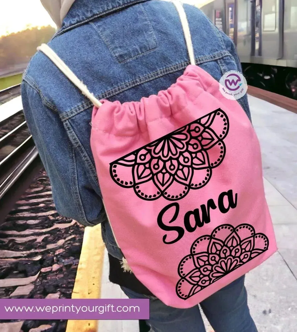 Drawstring Bag - Names-B