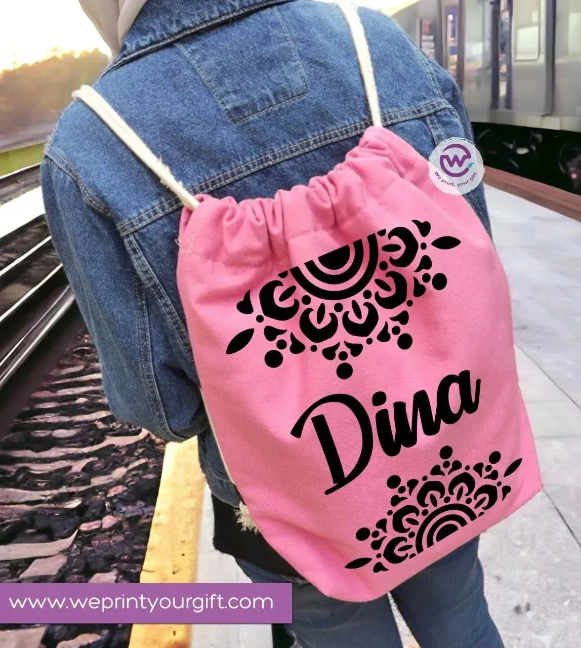 Drawstring Bag - Names-B