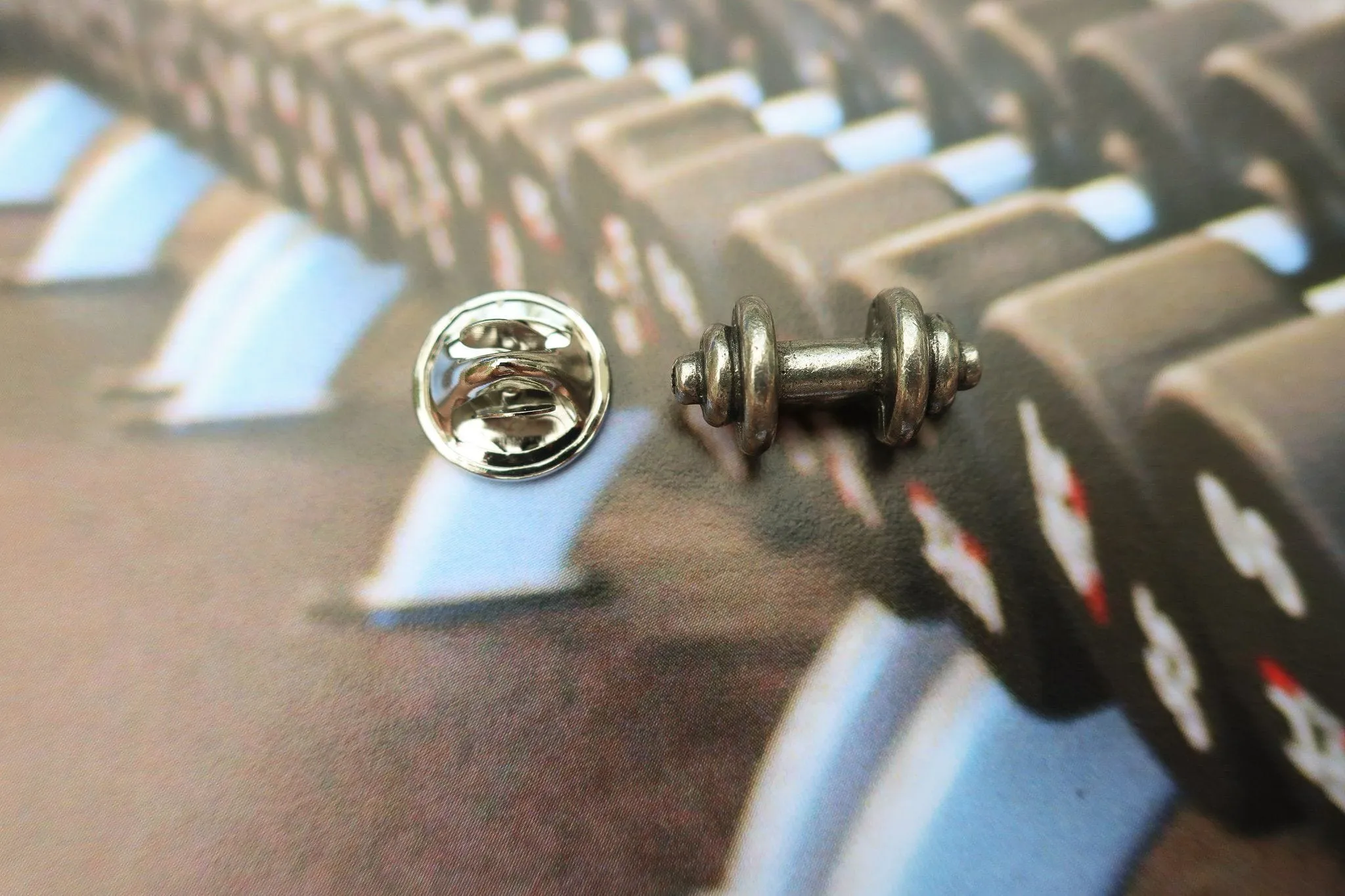 Dumbbell Lapel Pin