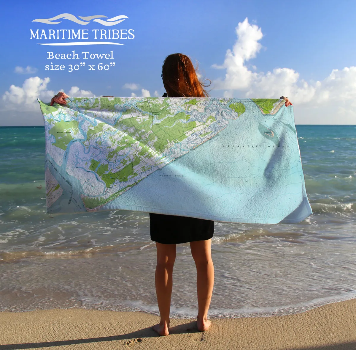 Edisto Island Topo Quick Dry Towel