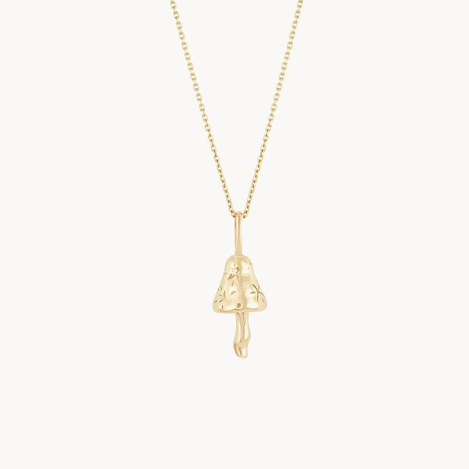 Enchanted Spirit Mushroom Charm (10K Gold)