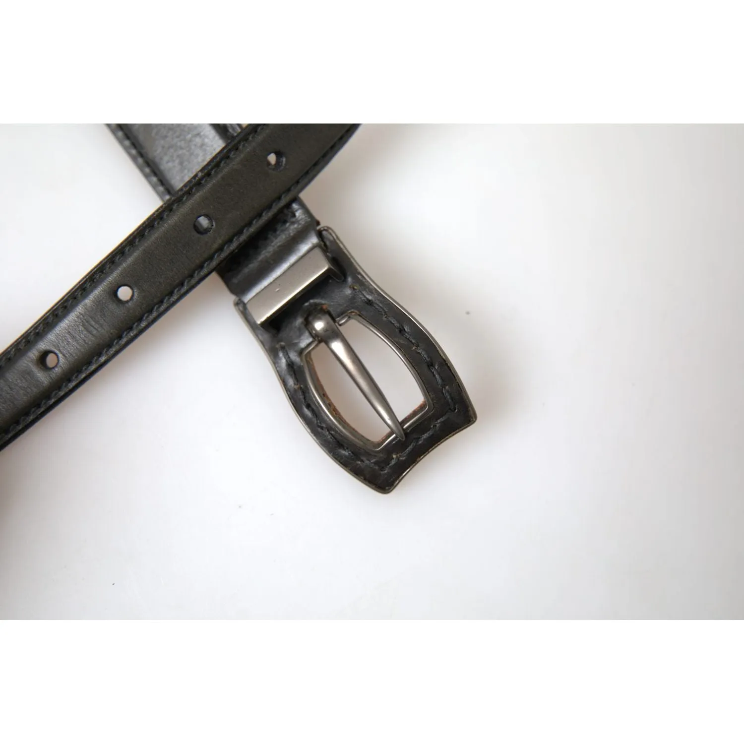 Ermanno Scervino Exquisite Italian Leather Belt with Metal Buckle