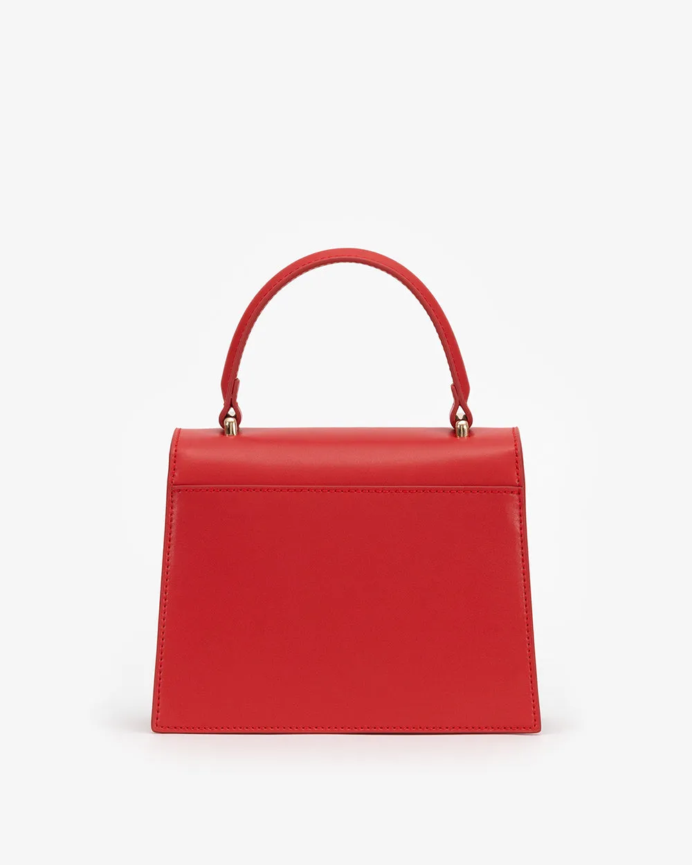 Evening Bag in Red with Personalised Hardware