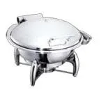 EXQUISITE CHAFING DISH CAP. OF FOOD PAN; 4L. ROUND