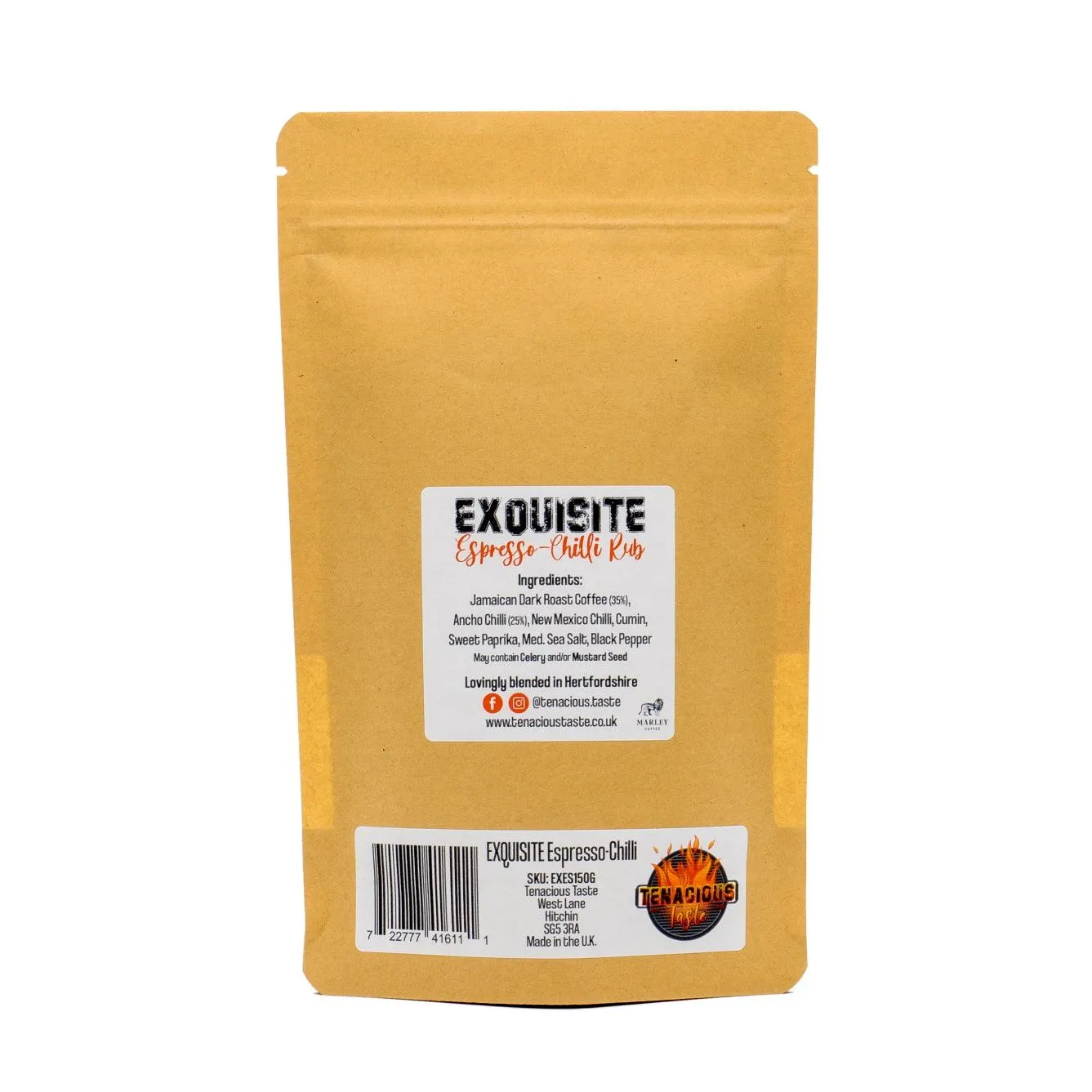 Exquisite Espresso-Chilli BBQ Rub 150g