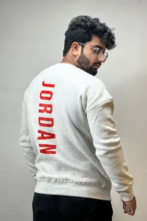 Exquisite Grey JRDN Printed Sweatshirt - 1124143