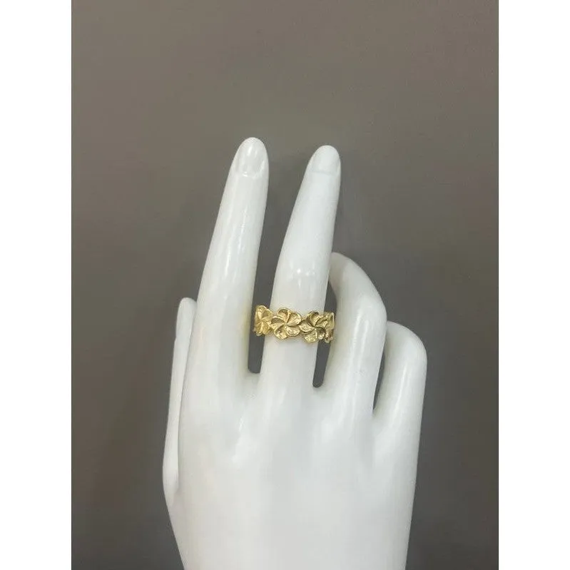 Exquisite Handmade Gold-Plated Ring with Unique Design