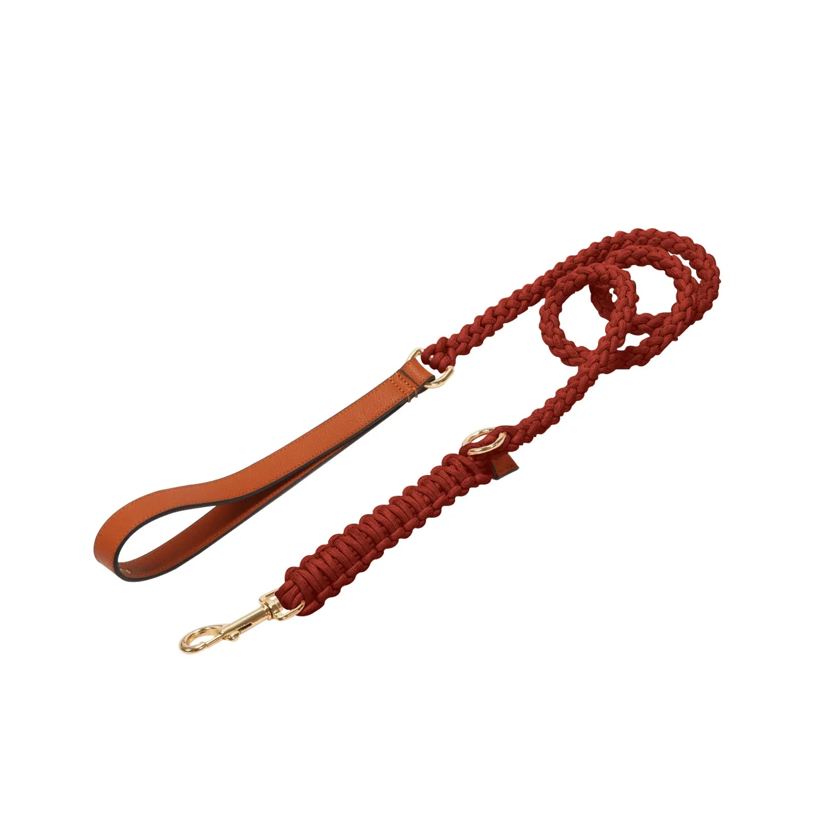 Exquisite Leather Dog Leash - Saffron