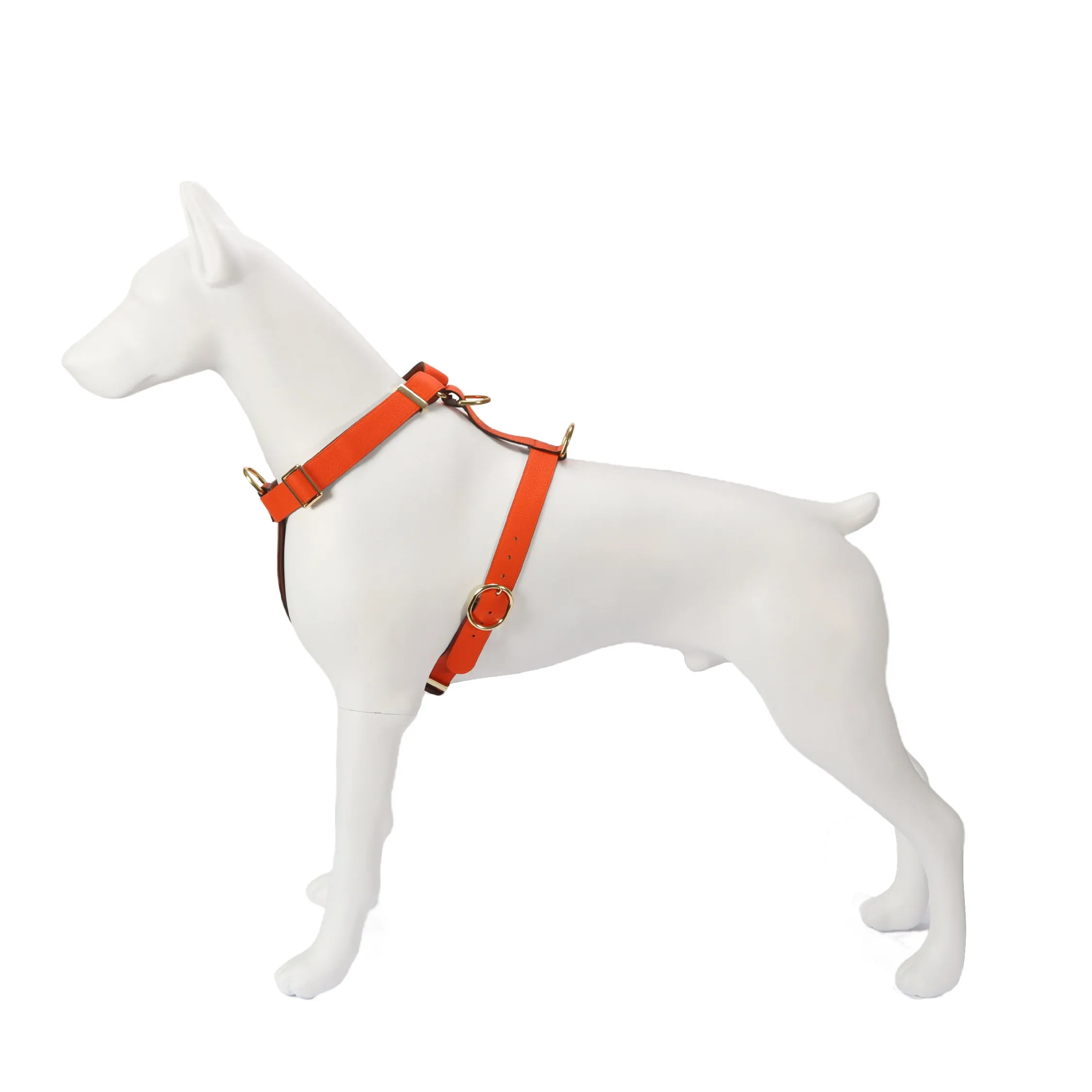 Exquisite Leather Dog Leash - Saffron