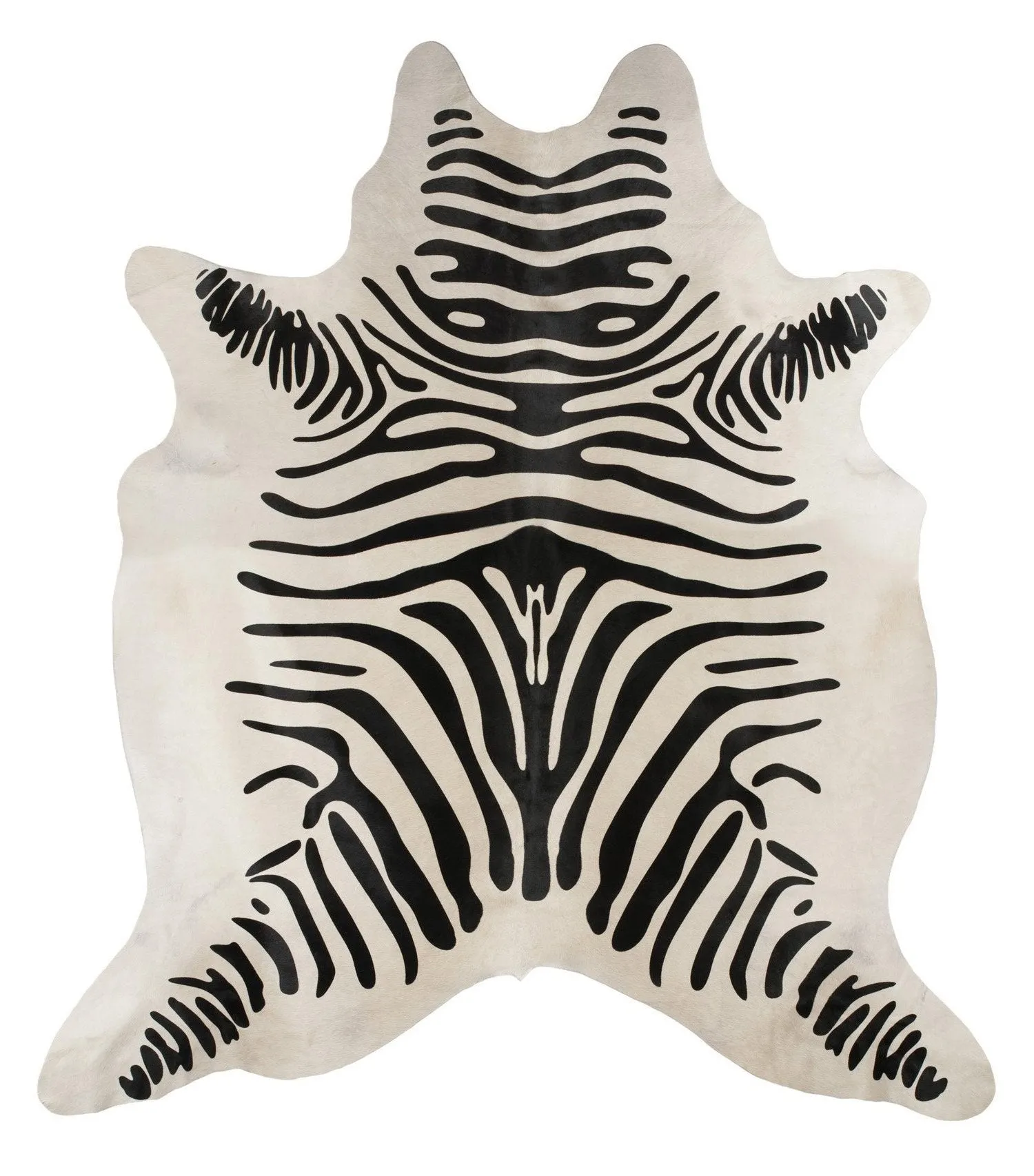 Exquisite Natural Cow Hide Zebra Print