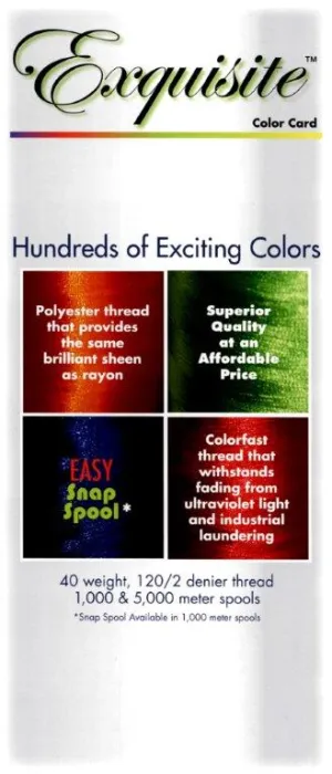 Exquisite® Thread Color Chart