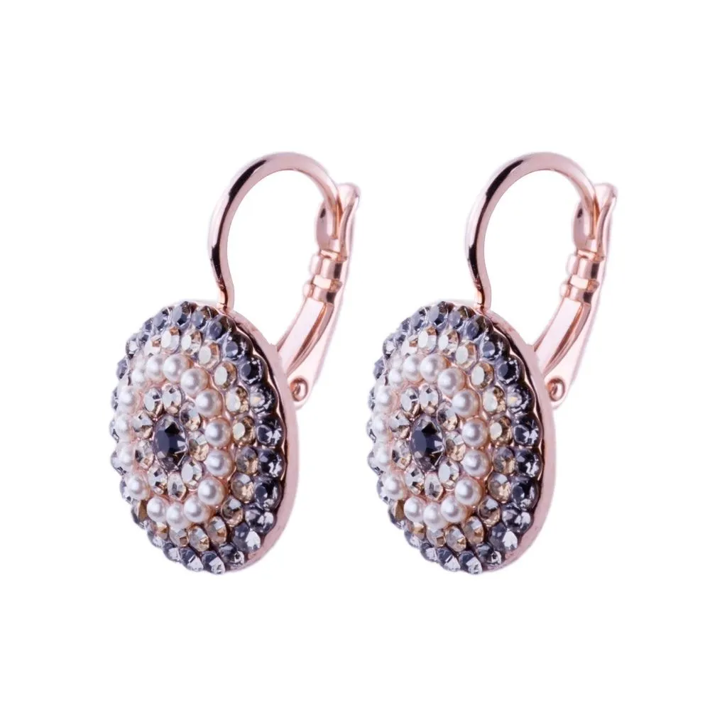 Extra Luxurious Pavé Leverback Earrings in "Sahara" *Custom*