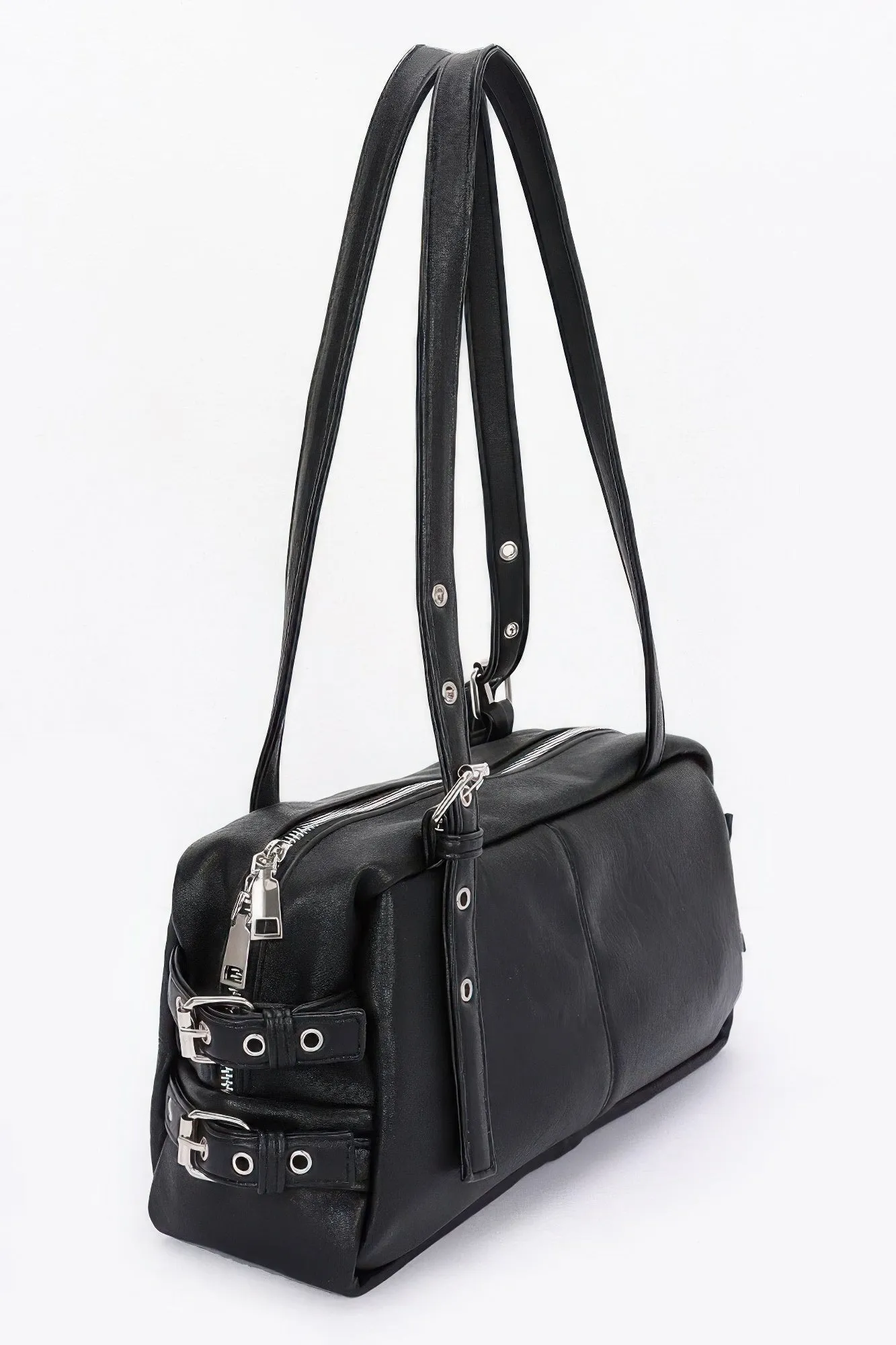 Faux Leather Sport Bag