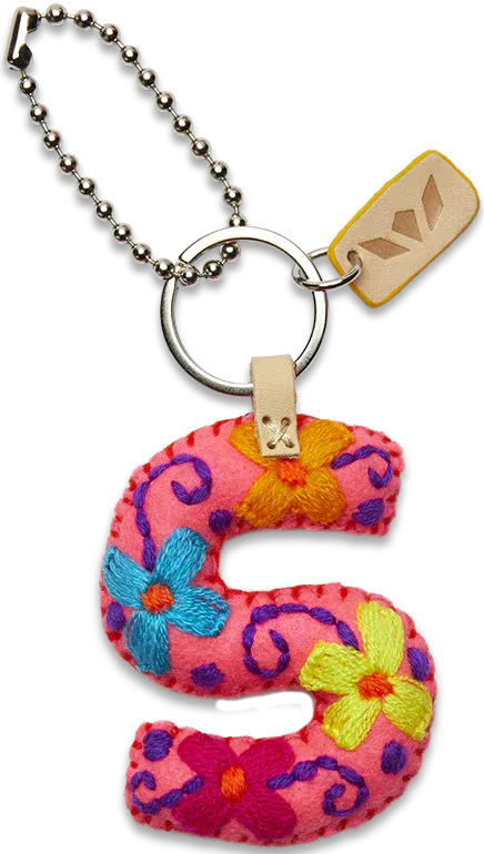 FELT ALPHABET CHARM - PINK