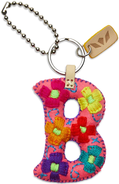 FELT ALPHABET CHARM - PINK