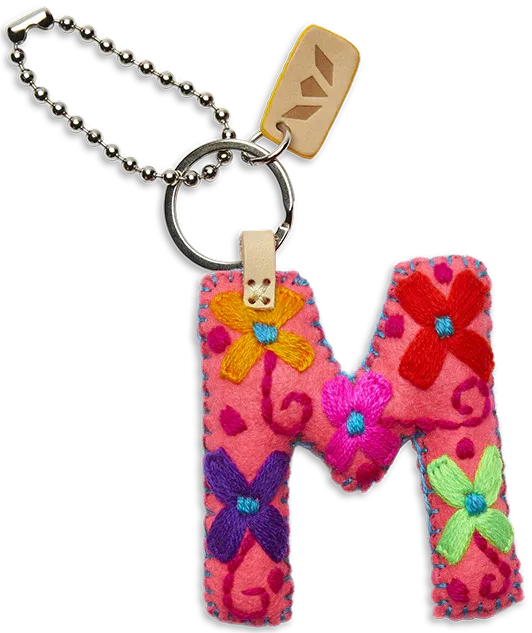 FELT ALPHABET CHARM - PINK