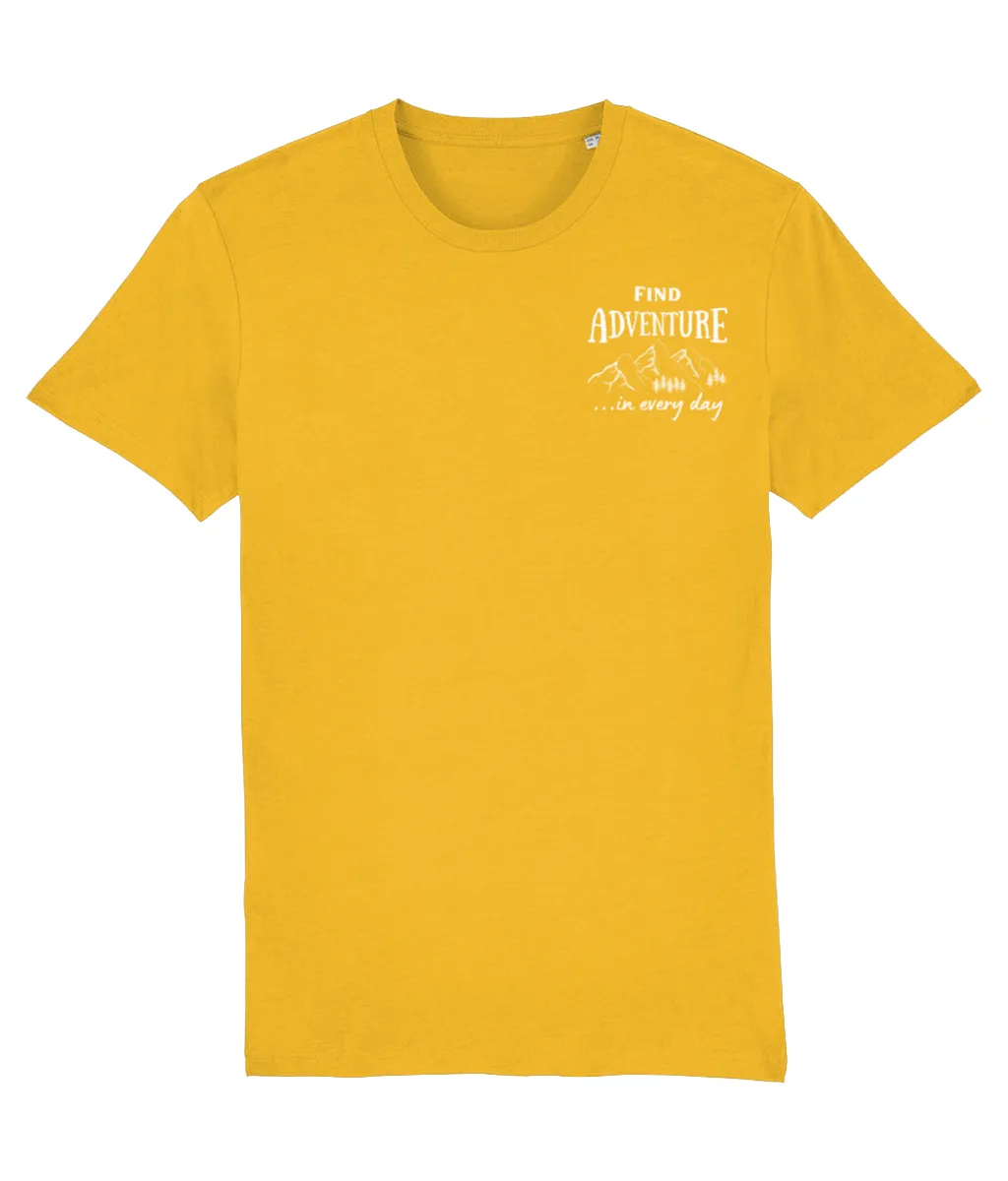 Find Adventure In Every Day Unisex Organic Cotton T-shirt