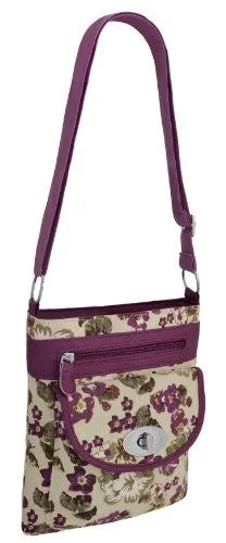 Florida Floral Cross Body Canvas Bag