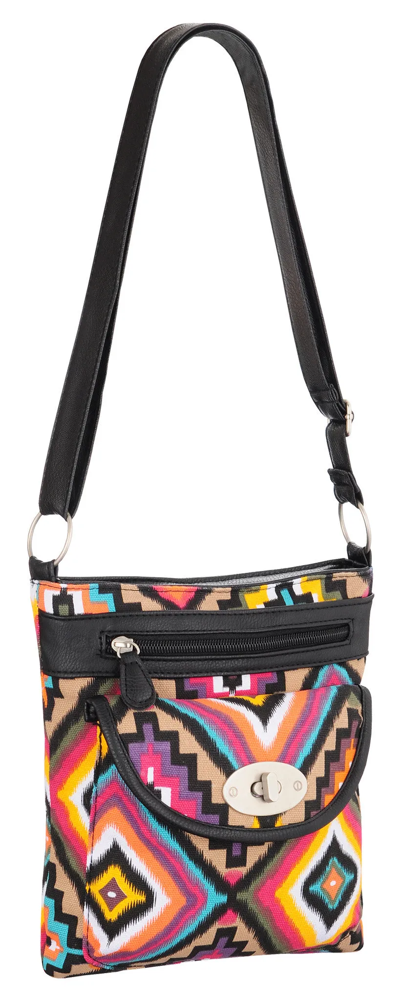 Florida Floral Cross Body Canvas Bag