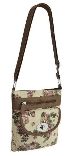 Florida Floral Cross Body Canvas Bag