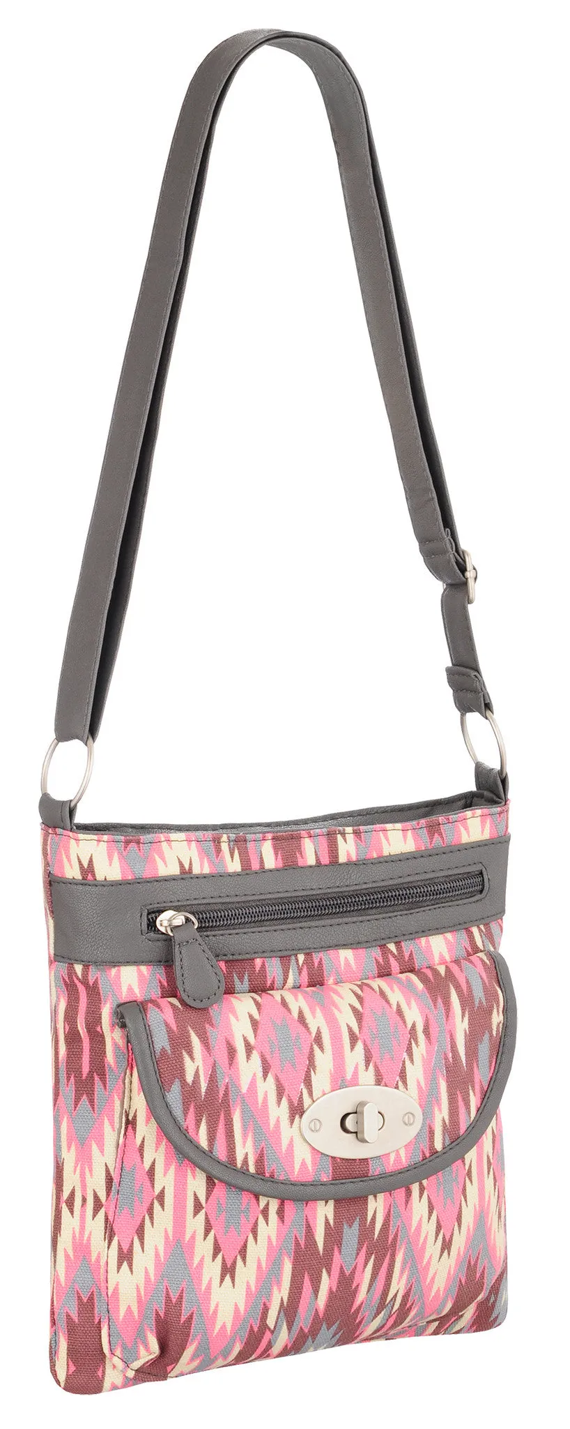 Florida Floral Cross Body Canvas Bag