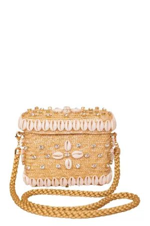 Flowery Crystal Box Bag