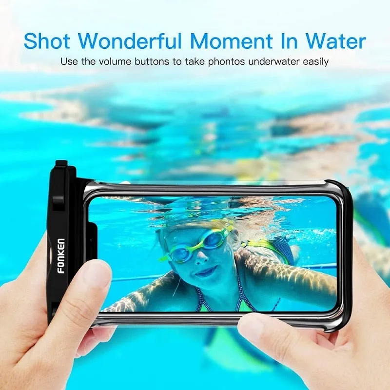 FONKEN Waterproof Phone Case For Iphone Samsung Xiaomi Swimming Dry Bag Underwater Case Water Proof Bag Mobile Phone Coque Cover