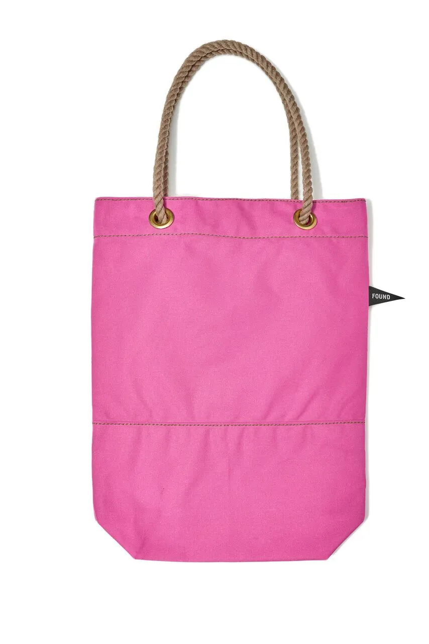 Found My Animal Canvas Tote, Bright Pink