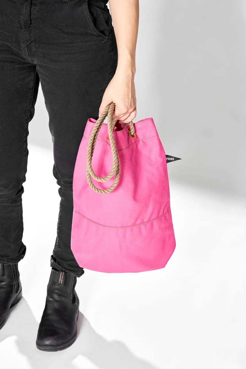 Found My Animal Canvas Tote, Bright Pink