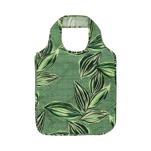 Geo Leaves Reusable Roll-Up Shopping Bag