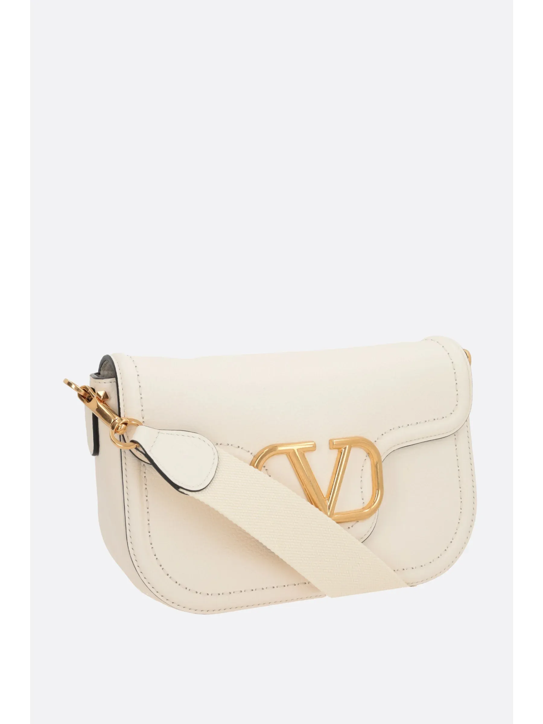 Grained Leather Crossbody Bag