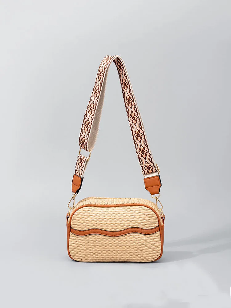 Grass Woven Mini Square Bag