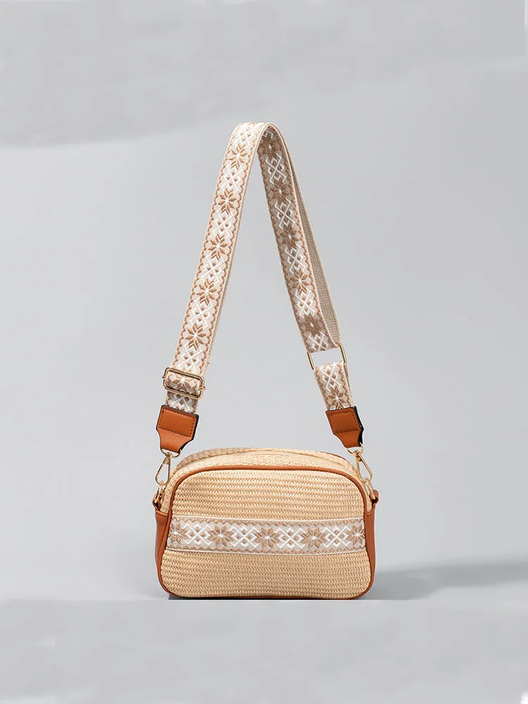 Grass Woven Mini Square Bag