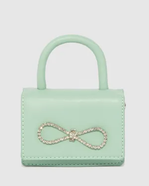 Green Isabella Bow Mini Bag