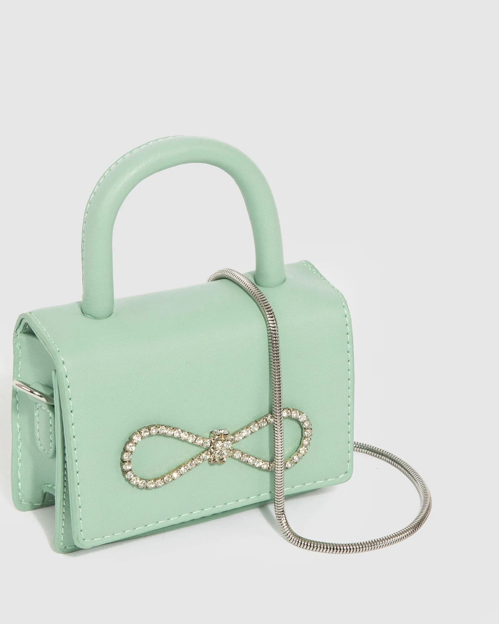 Green Isabella Bow Mini Bag