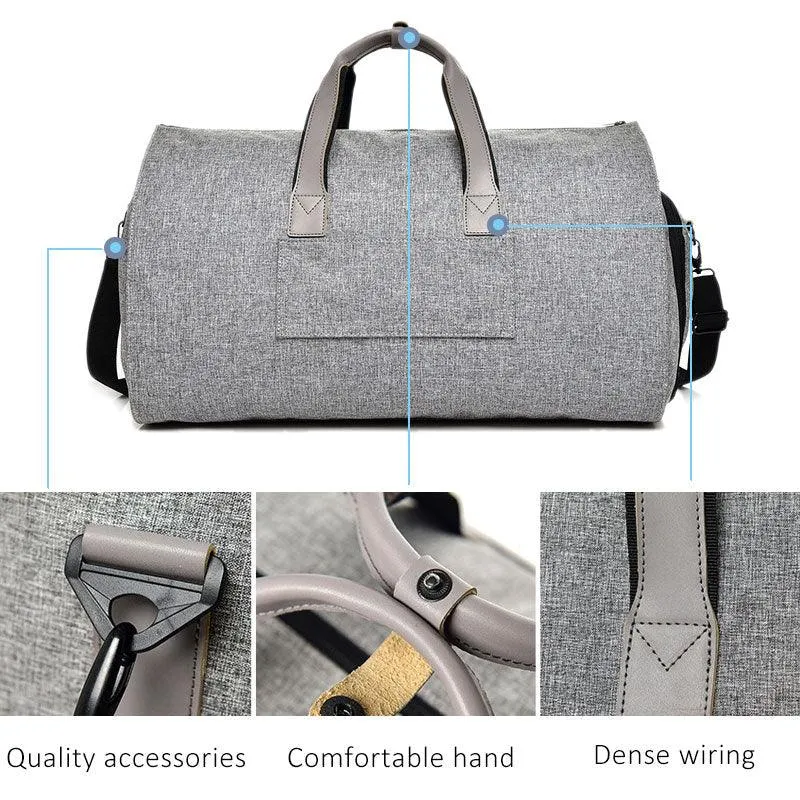 Grey Sports Duffle Bags