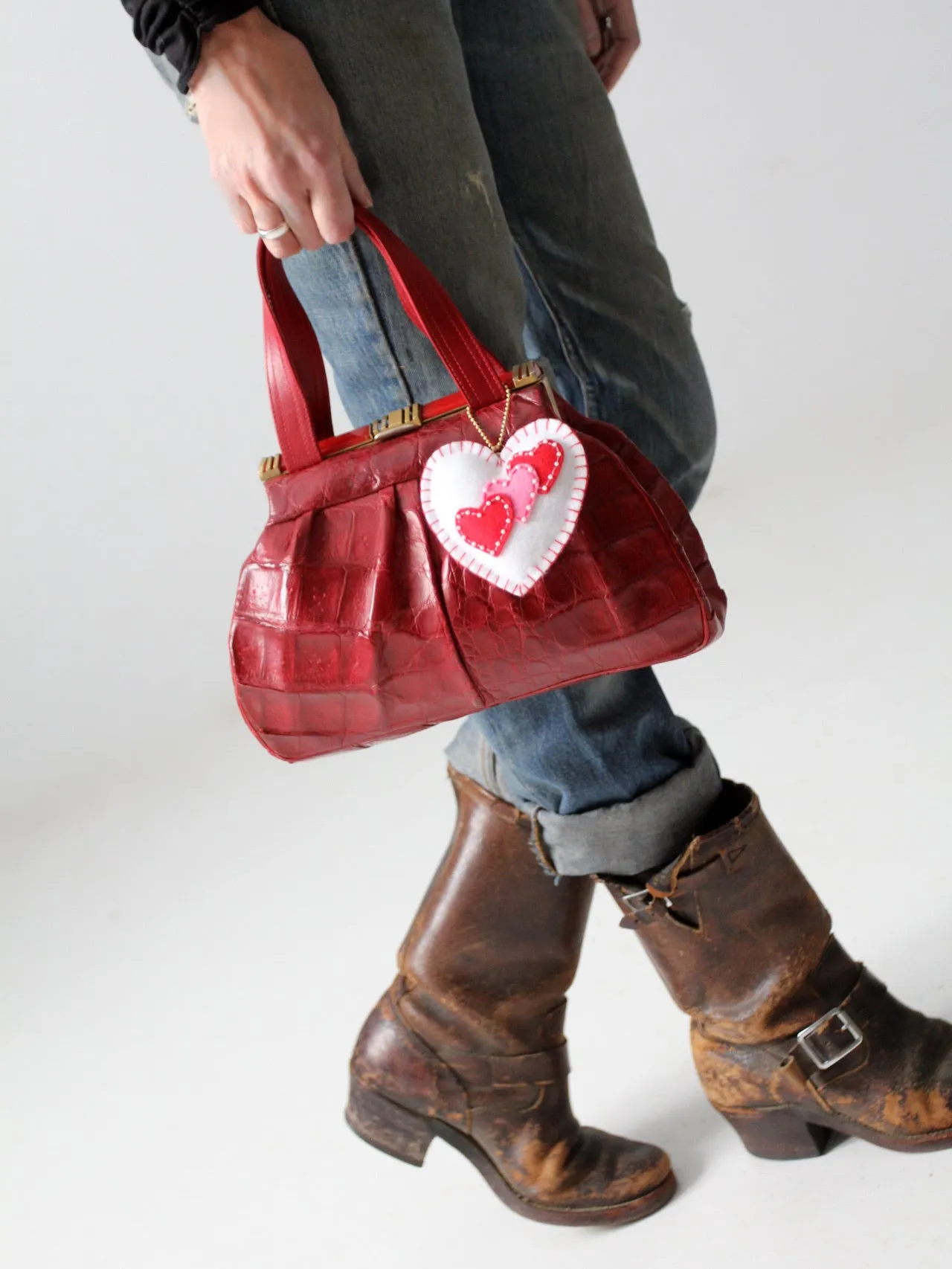 heart bag charms