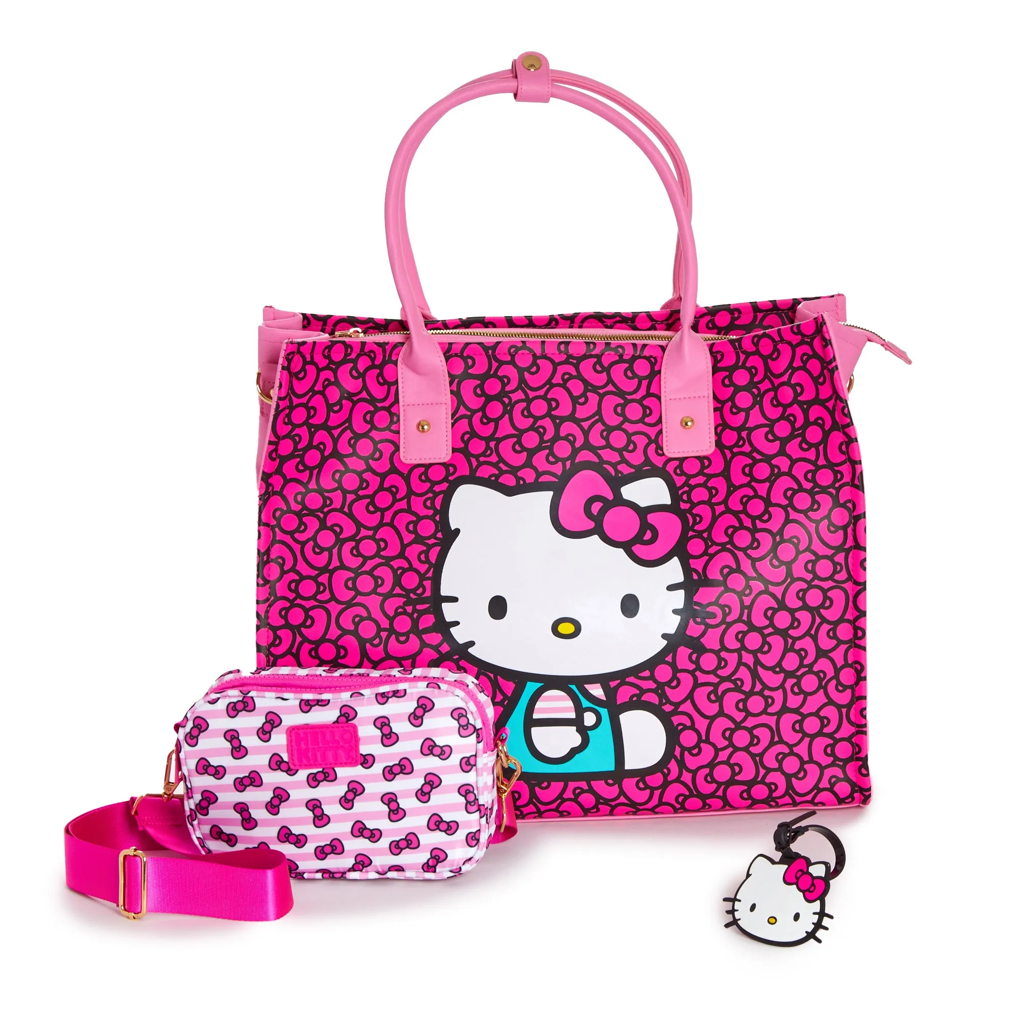 Hello Kitty 3-pc All-Over Print Travel Tote Set