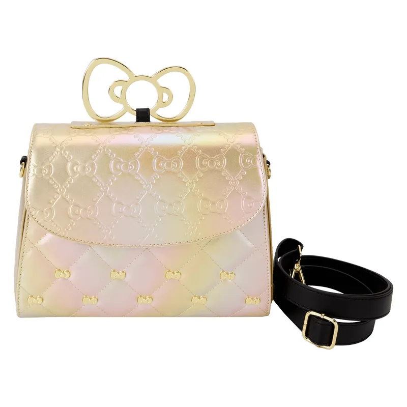 Hello Kitty 50th Anniversary Metallic Gold Crossbody Bag