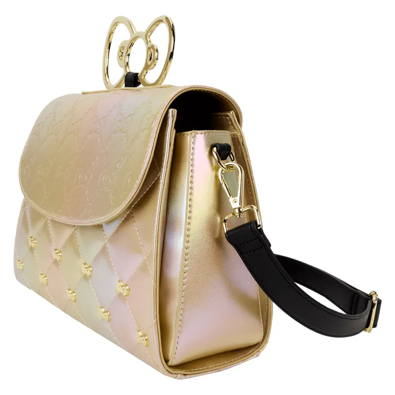 Hello Kitty 50th Anniversary Metallic Gold Crossbody Bag